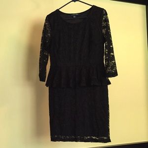 Black lace dress
